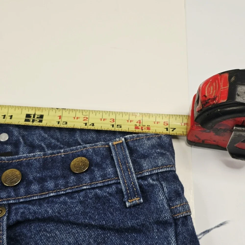 Prison Blues Jeans Mens 35x34 Work Logger Suspender Buttons Made In USA 55220 35